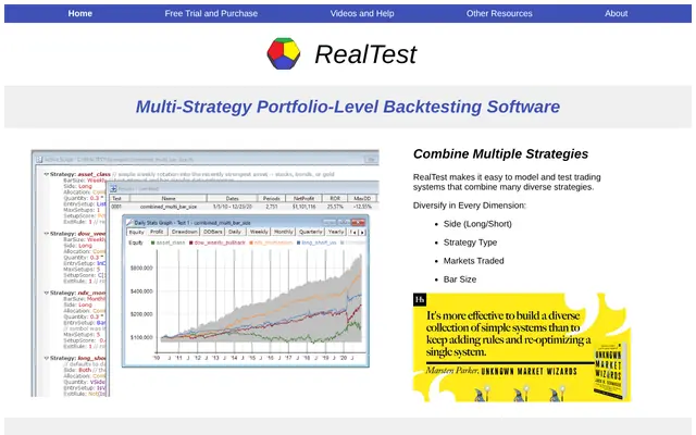 RealTest official site